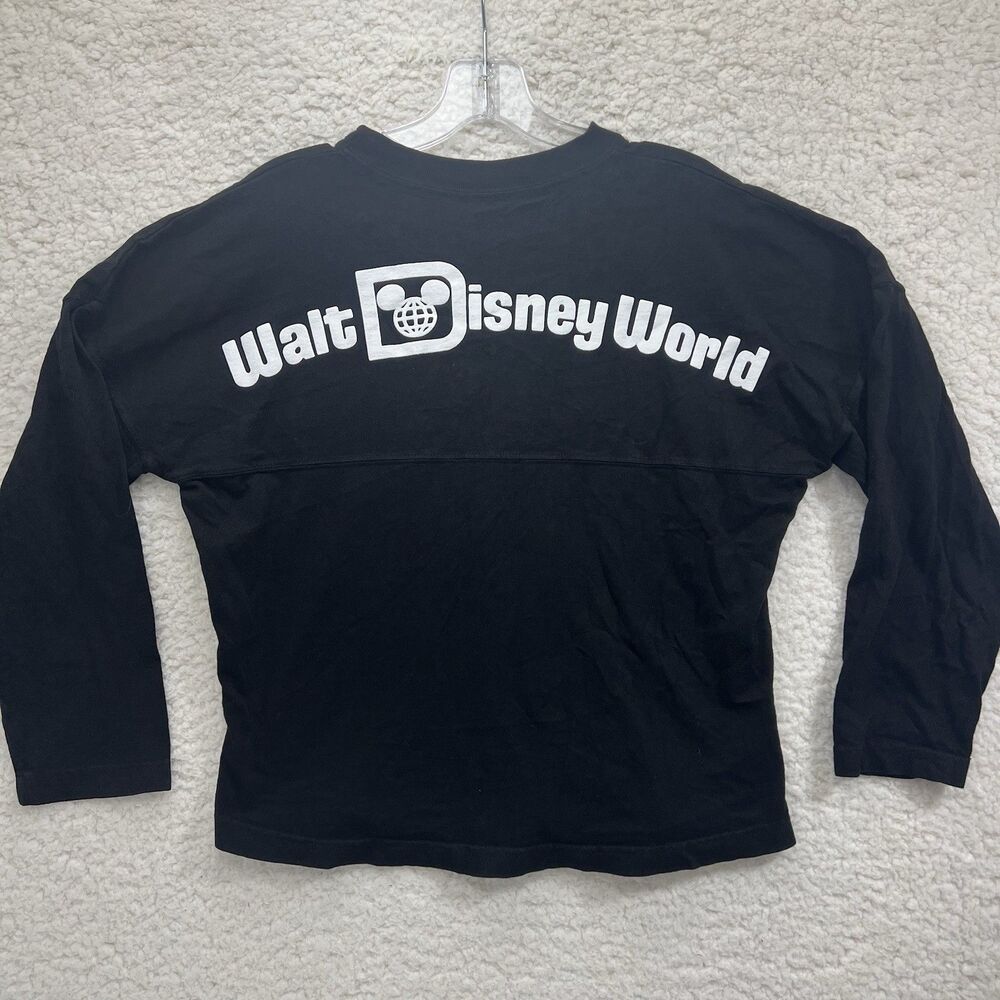Disney Parks Walt Disney World Spirit Jersey Black Long Sleeve Youth XL